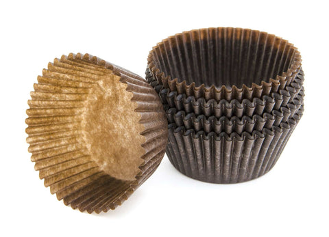 ورق كيك بني مقاس 6, سم 1000حبة