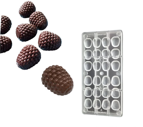 قالب شوكولاتة التوت ، المقاس 2.5*3 سم ، ارتفاع 1سم .