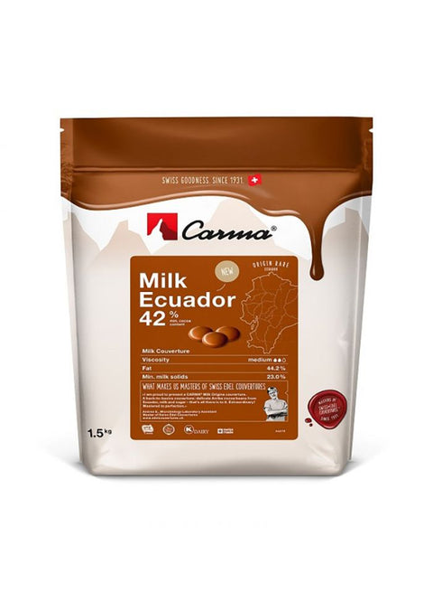 أقراص شوكولاتة كارما Carma  بالحليب% 42