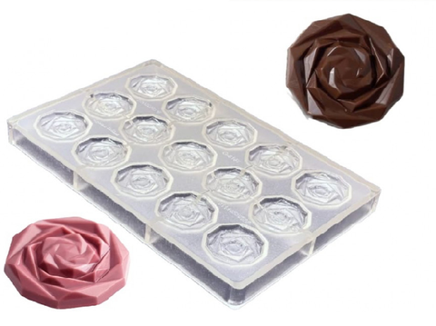قالب شوكولاتة اكريليك شكل وردة