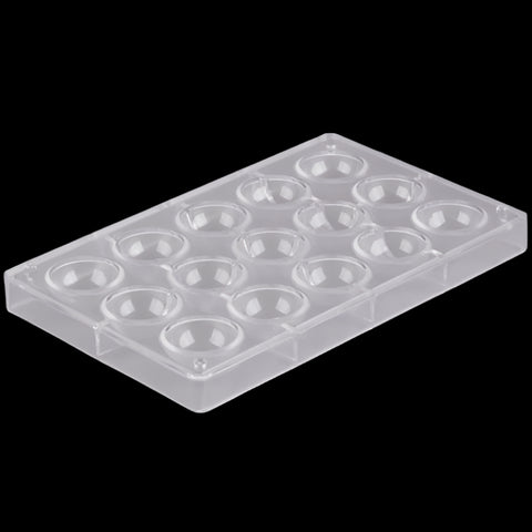 قالب شوكولاتة إيكريلك نصف دائرة ، القطر  3.2سم  ، ارتفاع 2سم .