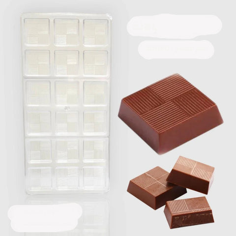 قالب شوكولاتة ايكريلك مربعات 18 تجويف