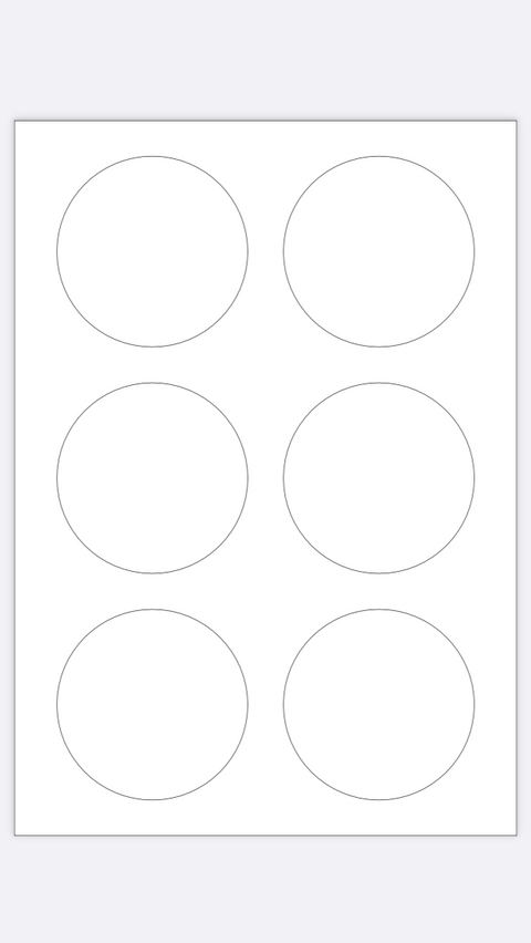 قالب اكريليك للطباعة بـ 6 دوائر
