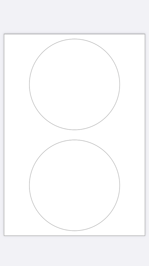 قالب اكريليك للطباعة دائرتين