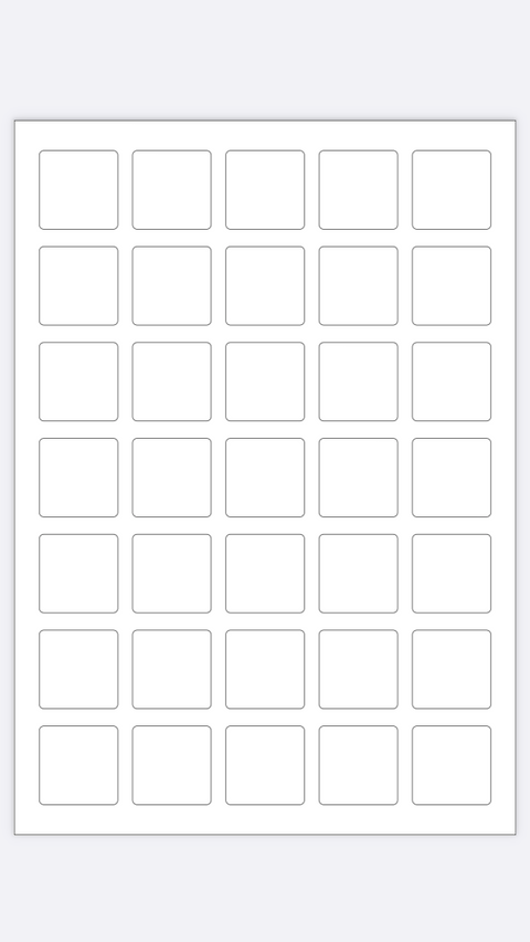 قالب اكريليك للطباعة مربعات