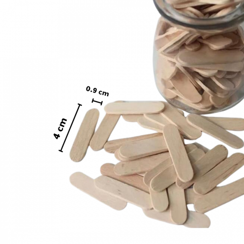 اعواد خشبية ميني 100 حبة