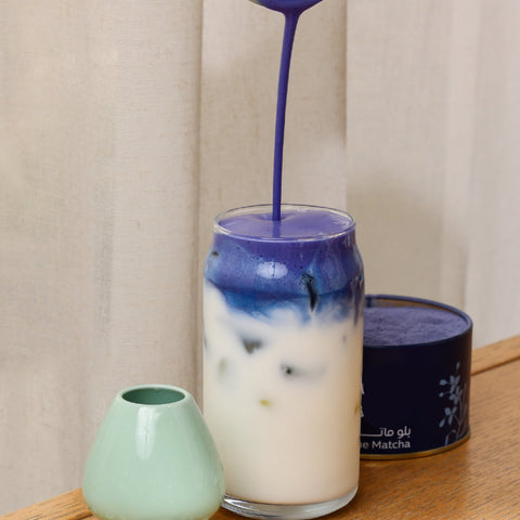 مسحوق بلو ماتشا Blue Matcha – مشروب نباتي صحي بلون أزرق طبيعي