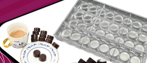 High quality round acrylic chocolate mold 