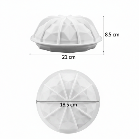 Diamond silicone mold 