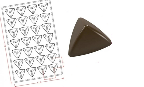 قالب شوكولاتة إيكريلك تصميم تركي Acrylic Turkish Chocolate Mold - مقاس 3.5×3.2سم - سطح لامع احترافي