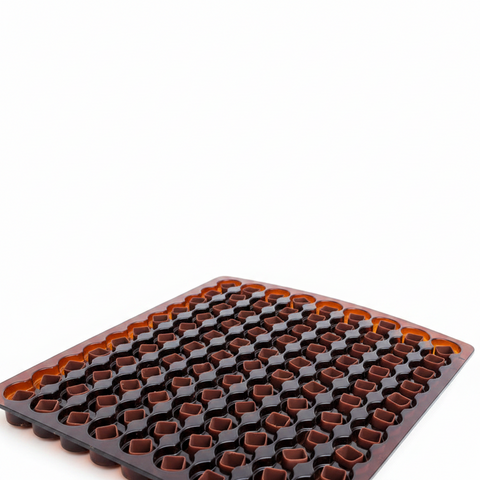 كاسات شوكولاتة مربعة فاخرة Square Chocolate Cups - جاهزة للحشو