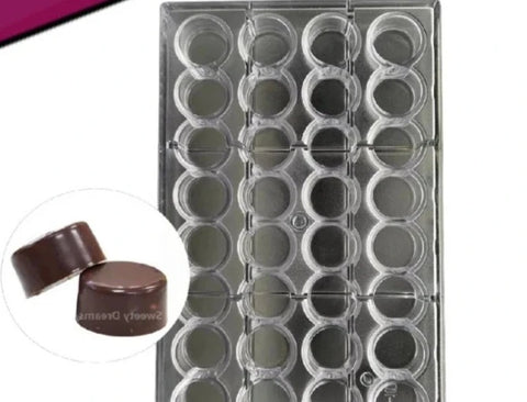 High quality round acrylic chocolate mold 