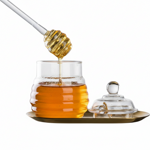 ملعقة عسل إكريليك شفافة Acrylic Honey Spoon Clear - لتقديم العسل والمربى والهدايا
