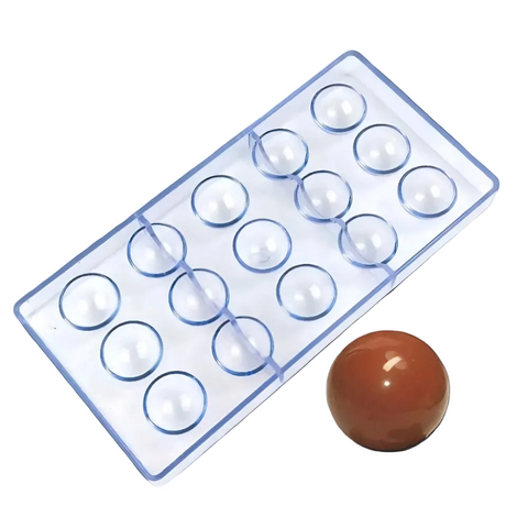 قالب شوكولاتة إيكريلك نصف دائرة Acrylic Mold - قطر 3.2سم ارتفاع 2سم للبونبون والتوزيعات