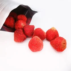 Freeze dried small whole strawberries