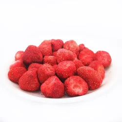 Freeze dried small whole strawberries