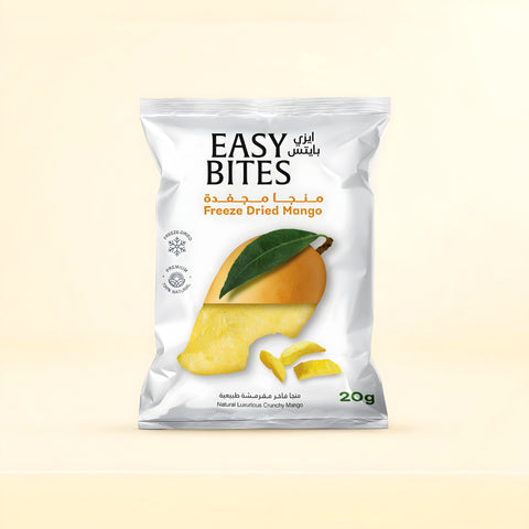 قطع المانجو المجففة بالتبريد 20 جرام  إيزي بايتس easy bites