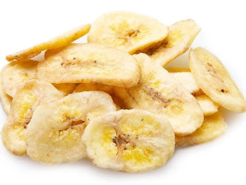 Freeze dried banana slices