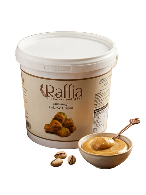 كريمة فستق بقلاوة رافيا Pistachio Baklava Cream Raffia - حشوة فاخرة للحلويات