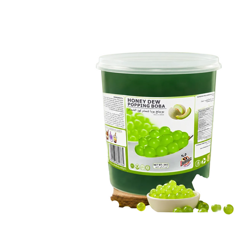 كرات بوبا شمام كوز العسل Honeydew Popping Boba - لمشروبات البابل تي والعصائر