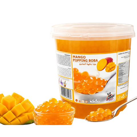 كرات بوبا مانجو Mango Popping Boba - لشاي البابل تي والعصائر