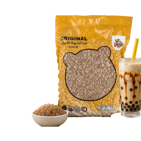 كرات تابيوكا بوبا Tapioca Boba  لينة ومطاطية لشاي الفقاعات