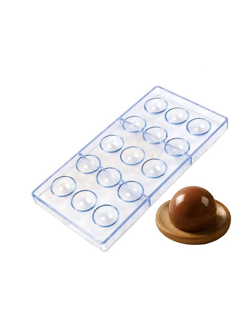 قالب شوكولاتة إيكريلك نصف دائرة Acrylic Mold - قطر 3.2سم ارتفاع 2سم للبونبون والتوزيعات
