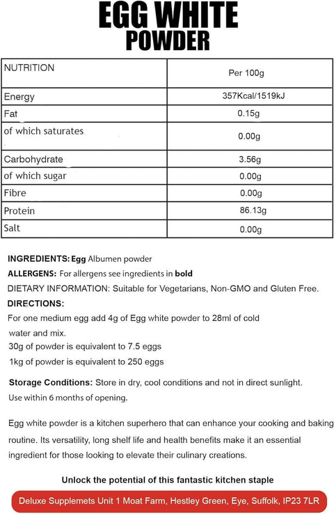 بودرة بياض البيض الألبيومين Egg White Powder ( Albumen Powder)