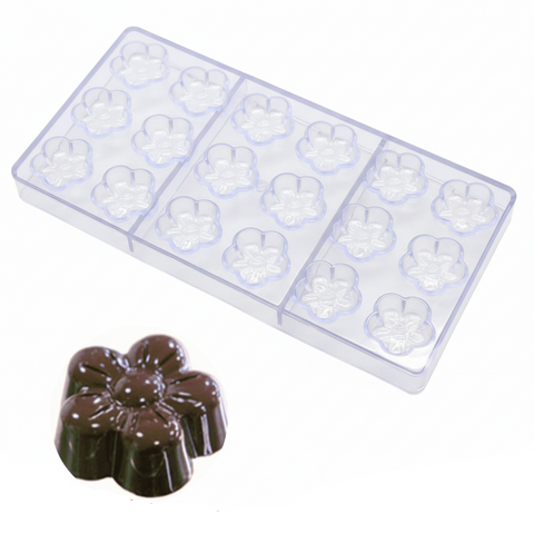 قالب أكريليك شوكولاتة وردة صغيرة Acrylic Small Rose Chocolate Mold - قطر 3.5سم - ارتفاع 1.5سم - للبونبون والحلويات
