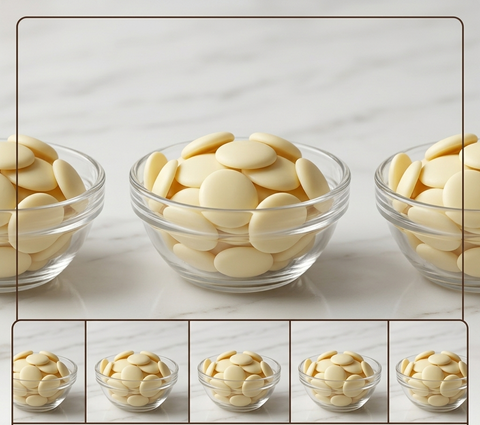 حبيبات شوكولاتة بلجيكي لوكسي بيضاء LOXY WHITE 29%