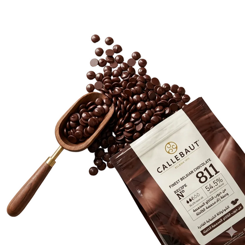 حبيبات شوكولاتة Callebaut كاليبوت داكنة 54.5% بلجيكية - Dark Chocolate