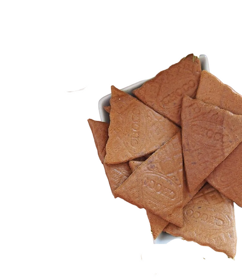 ويفر مثلثات إيطالي بحشوة كاكاو داكن Italian Dark Chocolate Wafer Triangles - جاهز للتقديم