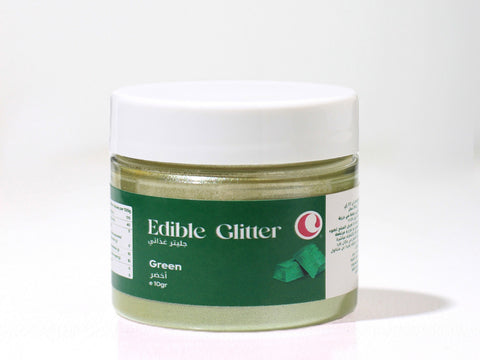 Green food glitter 10g 