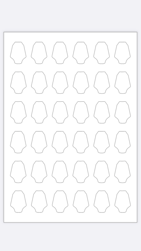 Acrylic template for printing newborns 