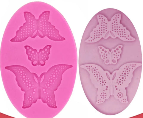 Butterfly silicone mold in different sizes