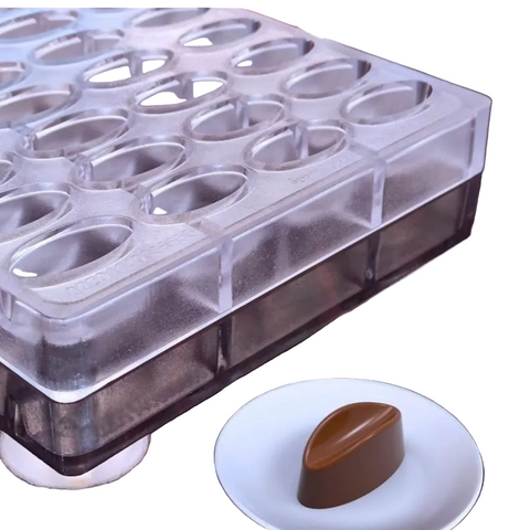 قالب شوكولاتة إيكريلك شكل روج شفاه Acrylic Lipstick Chocolate Mold - 40 تجويف - مقاس 3.7×1.8سم - سطح لامع احترافي