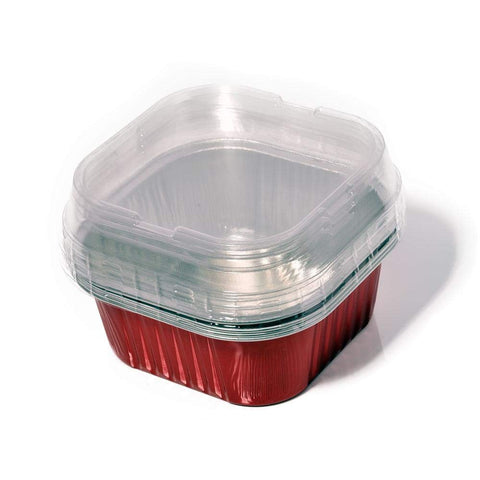 Square aluminum mold with lid