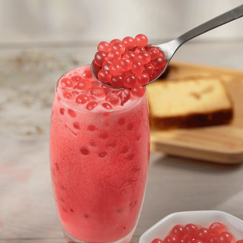 بوبا التوت الأحمر Raspberry Boba