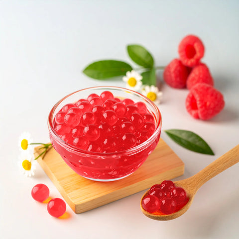 بوبا التوت الأحمر Raspberry Boba