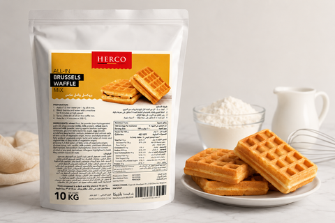خليط وافل بلجيكي ( هيركو ) - Belgian Beige Waffle (Herco)