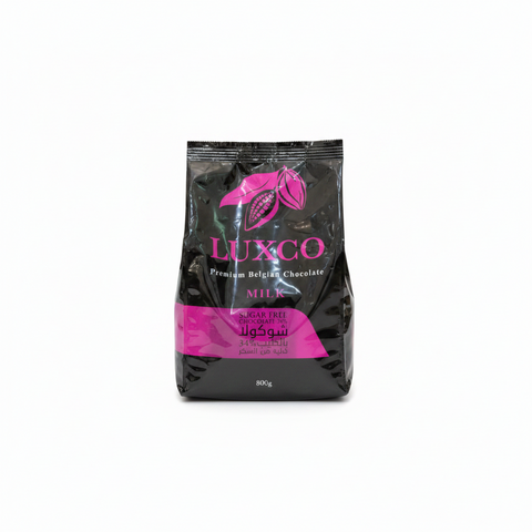 LUXCO Belgian Chocolate Sugar Free Milk 34% 800g