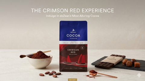 مسحوق كاكاو DeZaan Crimson Red هولندي – 22-24% دسم لون أحمر غامق