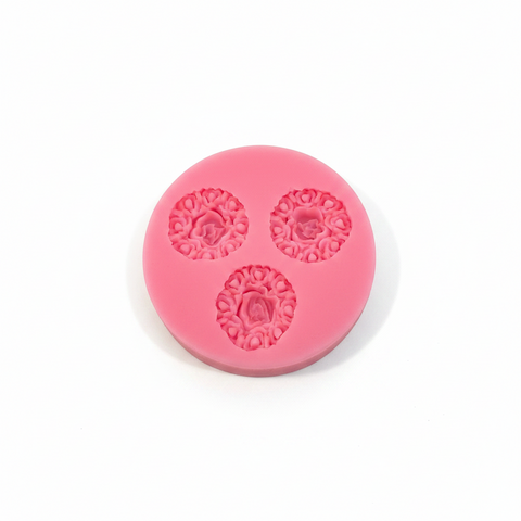 Rose silicone mold decoration1