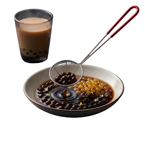 مصفاة بوبا وتابيوكا Boba Strainer - أداة أساسية لتحضير شاي البوبا والكافيهات