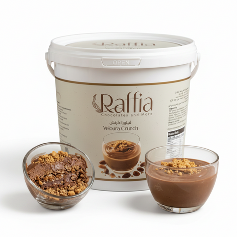 كريمة برالين الذرة رافيا Praline Corn Cream Raffia Veloura Crunch - حشوة فاخرة