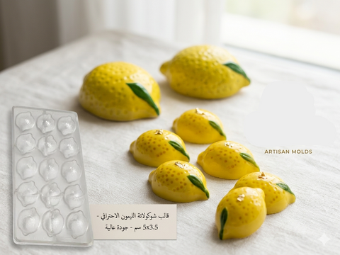 قالب شوكولاتة الليمون الأكريليك 🍋 | 5×3.5 سم - جودة عالية
