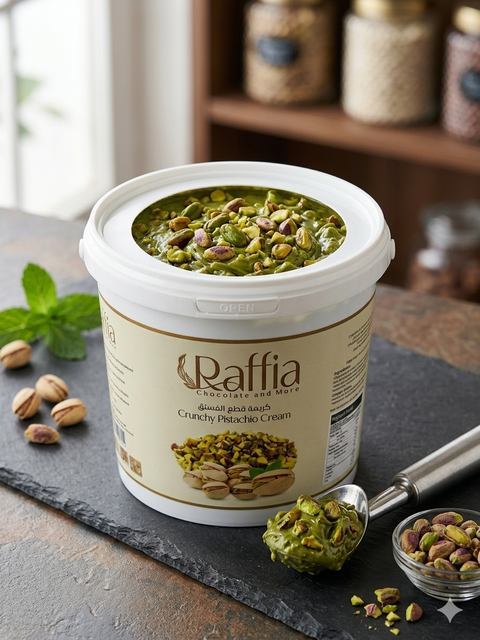 كريمة فستق خشن رافيا - Pistachio Pieces Cream Raffia