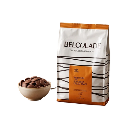 حبيبات شوكولاتة Belcolade بيلكولاد حليب 35.5% بلجيكية - Milk Chocolate