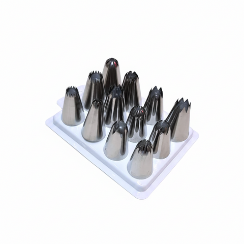 طقم أقماع كيك كبيرة Large Cake Cone Set - 12 قمع طول 5سم قطر 3سم - لتزيين الكيك والحلويات