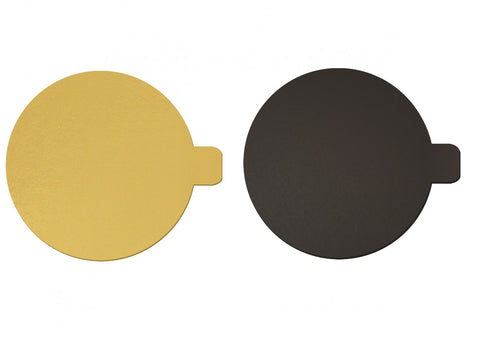 Gold/Black Double Sided Round Cake Base Multiple Sizes